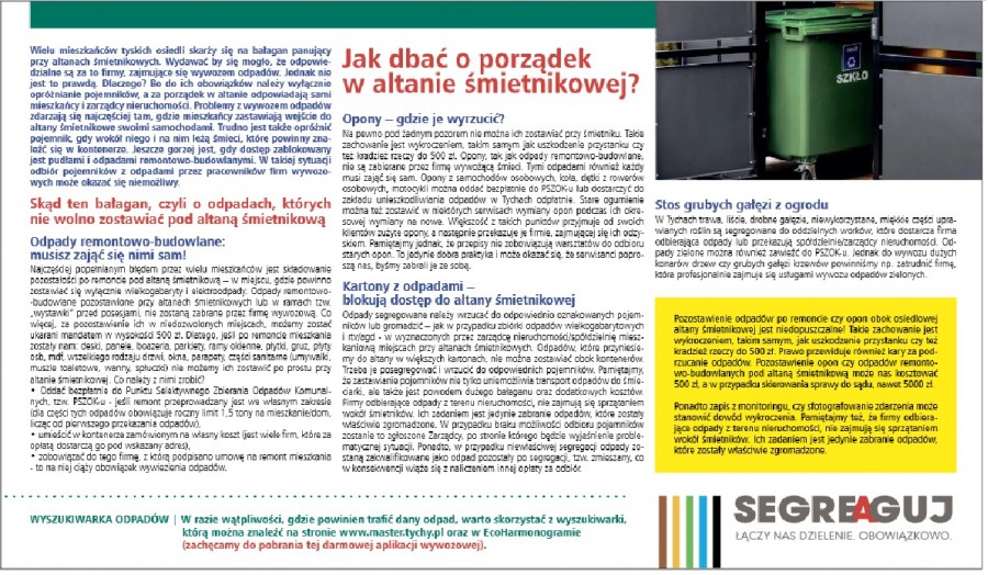 Jak dbać o porządek w altanie śmietnikowej? - Twoje Tychy nr 39