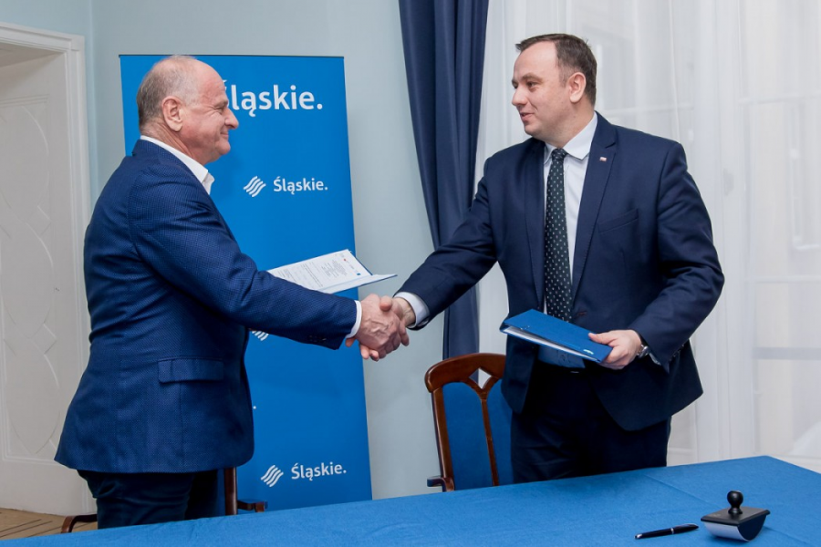 Podpisanie umowy w sprawie rozbudowy instalacji fermentacji o moduł przygotowania odpadów biodegradowalnych na terenie MZKZOK w Tychach