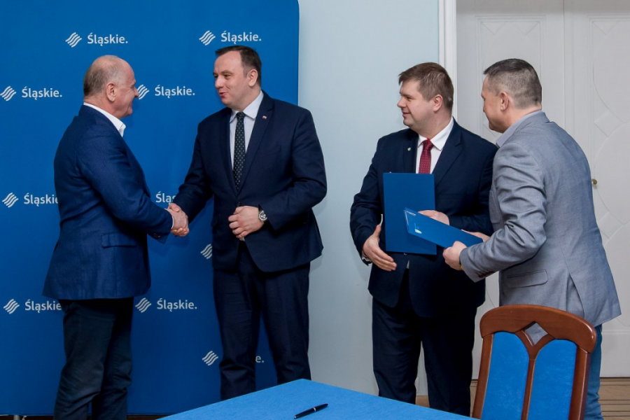 Podpisanie umowy w sprawie rozbudowy instalacji fermentacji o moduł przygotowania odpadów biodegradowalnych na terenie MZKZOK w Tychach