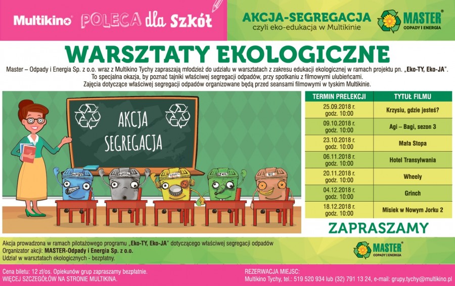 WARSZTATY EKOLOGICZNE DLA PLACÓWEK OŚWIATOWYCH